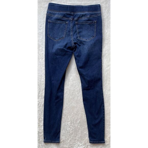 Old Navy Dark Indigo Wash Rockstar Mid-Rise Super Skinny Jeggings in Juliette - Picture 13 of 16